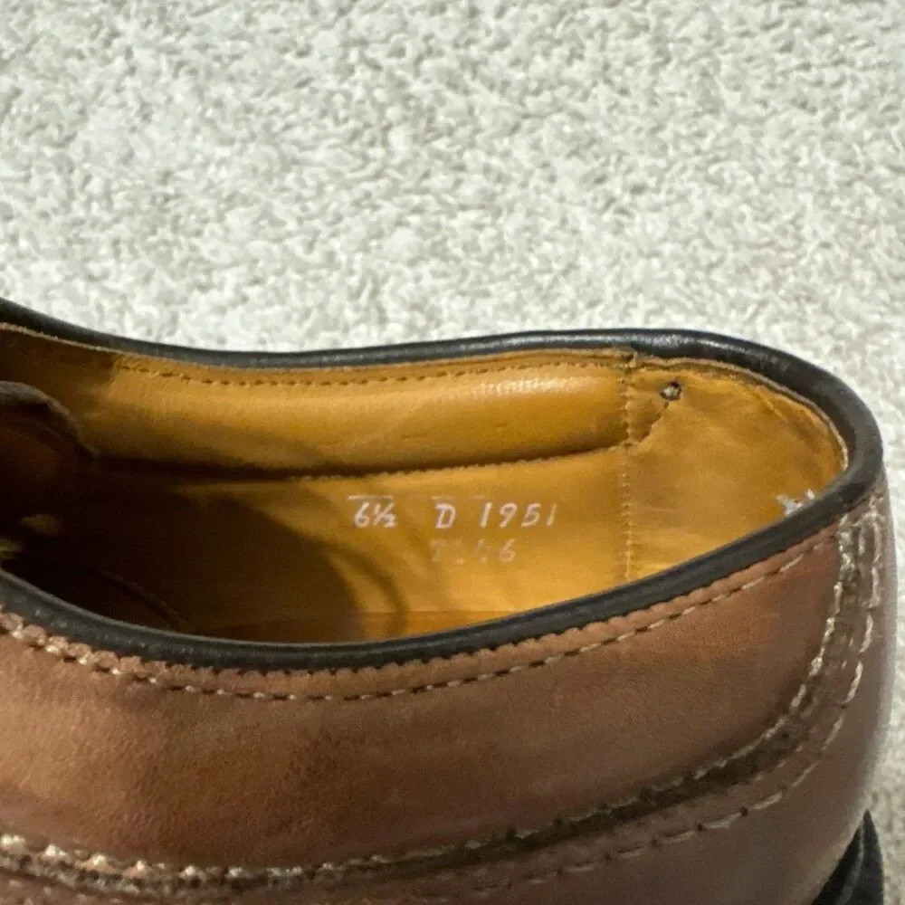 Allen Edmonds Wilbert Comfort Shoe Men’s 6.5 D Brown Othello Soles #1951